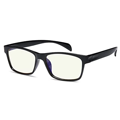 Gamma Ray Computer Blue Light Blocking Gaming Glasses w/Amber Tint and Anti Glare UV Digital Eyestrain