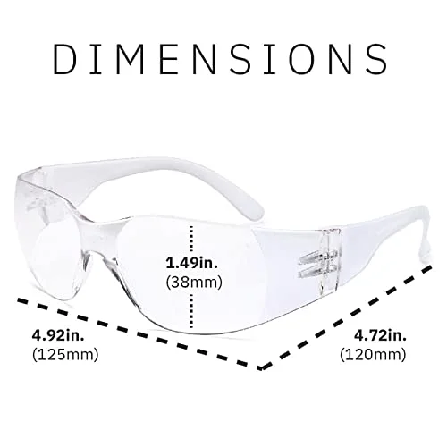 Gamma Ray Full Lens Magnification Reading Safety Glasses Readers 2
