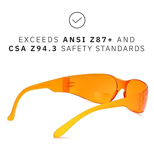 GAMMA RAY OPTICS Gamma Ray Bifocal Reading Safety Glasses Readers 4